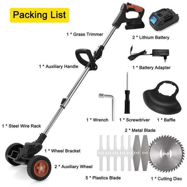 household-electric-lawn-mower-cordless-rechargeable-lawn-trimmer-professional-electric-brush-cutter-gardening-tool-and-equipment