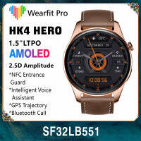 2023 ใหม่ HK4 Hero สมาร์ทนาฬิกาผู้ชาย LTPO หน้าจอ Amoled 2.5D Amplitude 1.5 นิ้วผู้ชายเข็มทิศ NFC Bluetooth Call 46mm Smartwatch