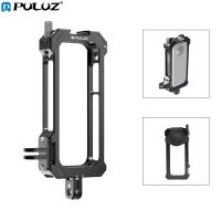 สำหรับ Insta360. X3 Puluz Metal Protective Rig Framing Framing ที่มีการขยายฐานรองเท้าเย็นและอะแดปเตอร์ขาตั้งกล้อง