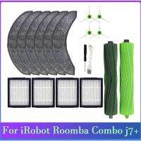 18PCS for IRobot Roomba Combo J7+ Robotic Vacuum Cleaner Spare Parts Rubber Brushes HEPA Filters Side Brush Mop Cloth