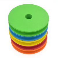 【LZ】♦☜✒  Diameter 9.5cm EVA Foam Mixed Color Round Fishing Line Winding Board for Main Line 4pcs