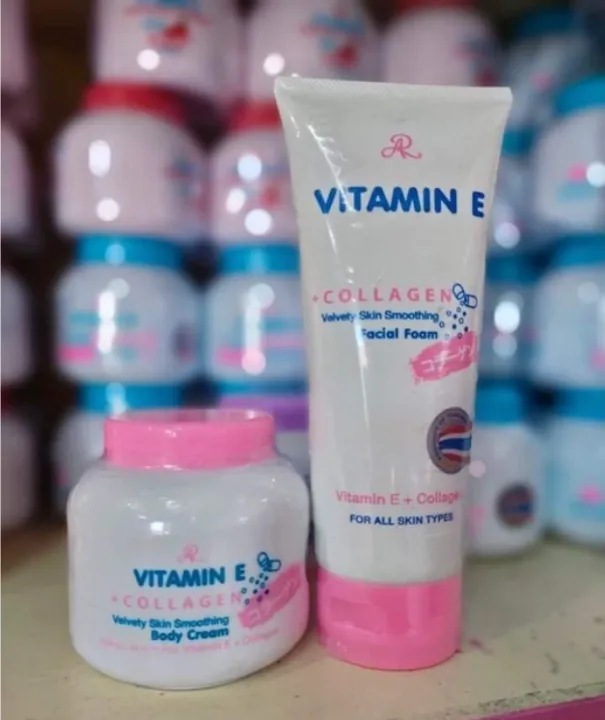 Vitamin E + Collagen Body Cream 200ml // Vitamin E Collagen Facial