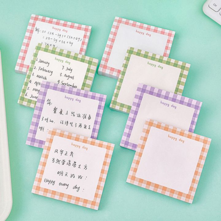 50Sheets INS Style Cute Sticky Notes Learning Record Message Book ...