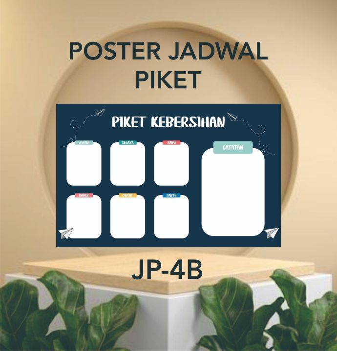 Poster Jadwal Piket Kebersihan Vol 4 Lazada Indonesia 