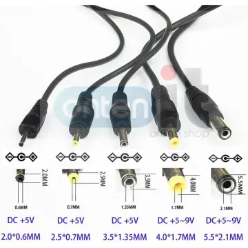 USB to DC Power Cable Jack USB DC 4.8*1.7 2.5*0.7 3.5*1.35 4.0*1.7