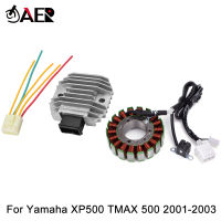 เครื่องกำเนิดไฟฟ้า Tmax500 Stator Coil + เครื่องปรับแรงดันไฟฟ้าสำหรับ Yamaha XP500 T Max 500 2001 2002 2003