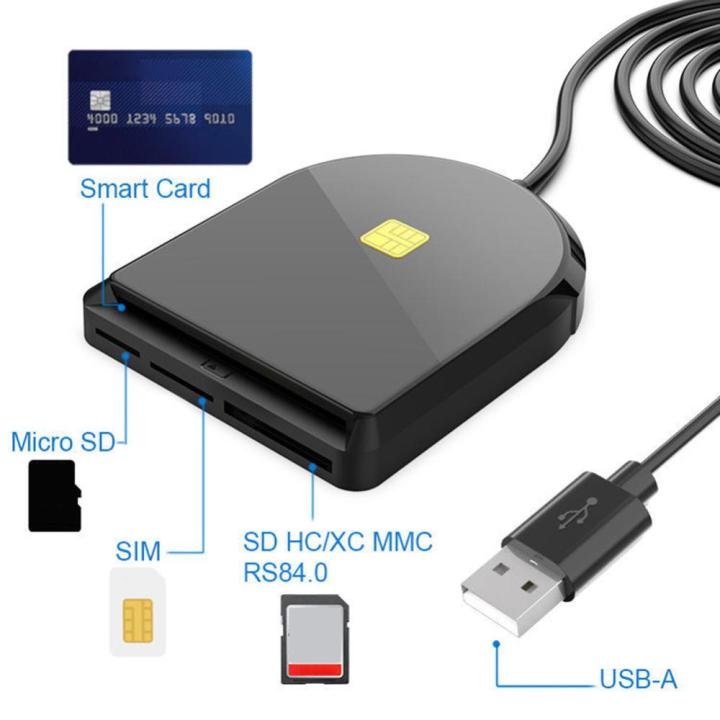 เครื่องอ่านการ์ด-cac-ic-ตัวอ่านบัตร-tf-ซิม-sd-usb2-0แบบพกพาสำหรับ-owa-dko-gko-สำหรับบัตรธนาคารที่ทำการไปรษณีย์บัตรชิป