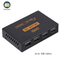 FAWYT รองรับ HDMI 1 in 2/4 OUT Splitter Converter ตัวแยกสัญญาณ HDMI 1x 4/1x2 ขนาดกะทัดรัดกะทัดรัด 3D สำหรับเครื่องเล่น hdtv/stb/dvd/ D-VHS