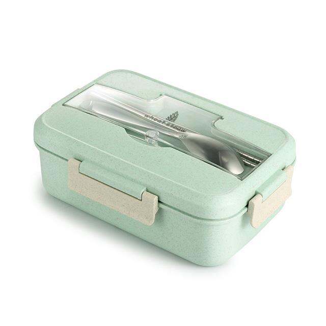 microwave-food-storage-lunch-box-container-with-spoon-chopsticks-wheat-straw-dinnerware-children-kids-school-office-bento-box