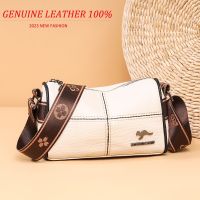 Designer Solid Genuine Leather Small Handbag Female Messenger Tote Sac High Quality Cow Leather Shoulder Crossbody Bag for Women Cross Body Shoulder B