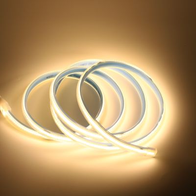 220 Volt COB LED Strip Light IP67 Waterproof 280leds/m Flexible Band Rope Lamp 3000K 4000K 6000K White 1M 2M 3M 5M 10M 20M 220V LED Strip Lighting
