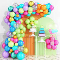 Macaron ธีมสายรุ้งบอลลูน Garland Arch KIT ASSORTED Ballon ชุดสำหรับงานแต่งงาน Baby Shower Birthday PARTY ตกแต่ง ballonnen