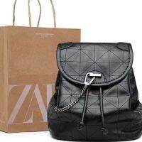 Zara2021 ใหม่ กระเป๋าเป้สะพายหลังลําลอง แบบนิ่ม ความจุขนาดใหญ่ แฟชั่นสําหรับผู้หญิง