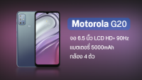 Motorola G20 (4+128gb) ประกันศูนย์ แถม ซิมเติมเงิน