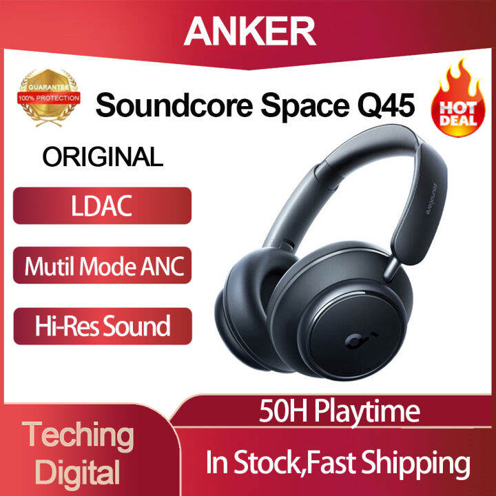 Soundcore by Anker Space Q45 Adaptive Noise Cancelling Headphones ...