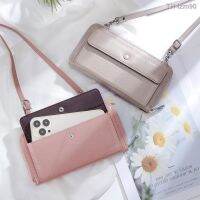 ? กระเป๋าสตางค์ ซองการ์ด ถุงเงิน The new 2022 touch screen mobile phones package female transparent bag multi-function worn purse miniature single shoulder