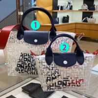 2023 new Two Size Original LongChamp transparent ladys handbag single shoulder bag cross-body bag