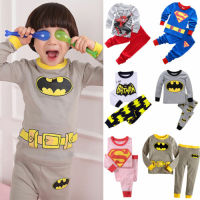 Ghobfpe COD เด็ก Super Hero Super Man ชุดนอนเครื่องแต่งกายชุดนอนชุดเดรสแฟนซี Tracksuit