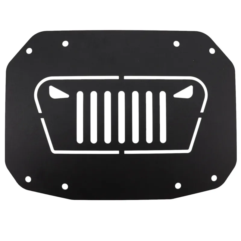 JL Tailgate Vent Cover Spare Tire Carrier Delete Filler Plate Cover for Jeep  Wrangler JL 2018 2019 
