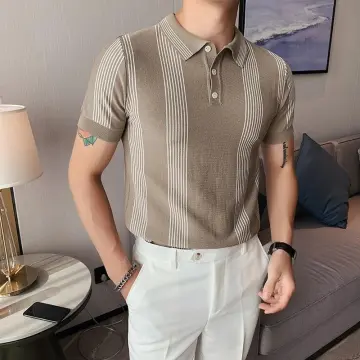 High end brand embroidery polo shirt short sleeve men's summer new Korean  fashion casual lapel t-shirt men's ice silk cool top