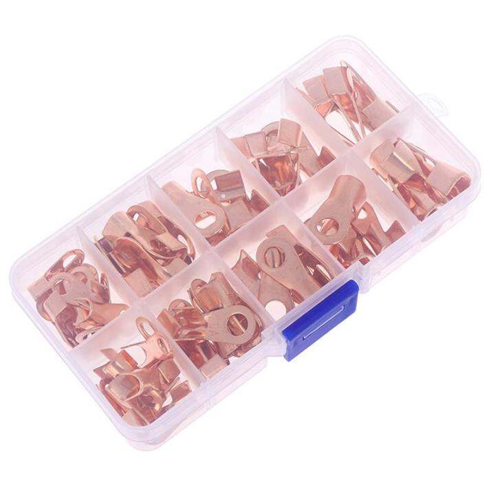 70 Copper Tube Terminal Set Battery Welding Cable Lug Ring Crimp
