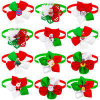 100pcs Christmas Accessories Dog Bow Tie Small Dogs Cat Bowties Neckteis Christmas Dog Grooming Products For Small Dogs