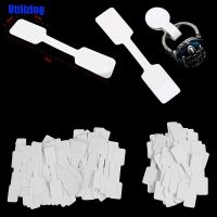 UTZN 50/100Pcs Blank Price Tags Necklace Jewelry Labels Paper Stickers