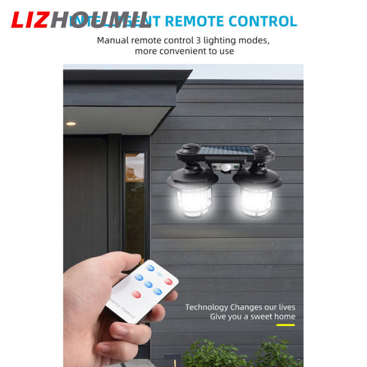 lizhoumil-โคมไฟติดผนังไฟแสงอาทิตย์แอลอีดีกลางแจ้ง50w-3-6v-พร้อมรีโมทคอนโทรลสำหรับตกแต่งสวนลานสนามหญ้าทางเดินระเบียง