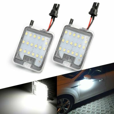 2PCS  LED Side Rearview Mirror Floor Ground Lamp Puddle Welcome Light For Mondeo MK4 Focus Kuga Dopo Escape C-Max Side Light Bulbs  LEDs  HIDs