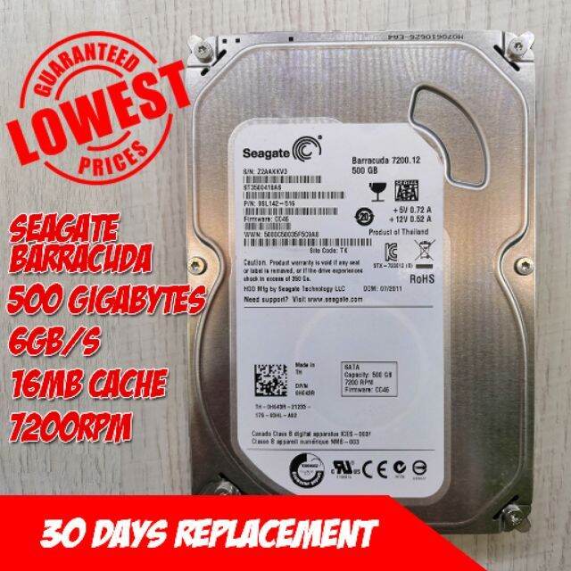 Seagate Gb Barracuda Hard Disk Lazada Ph