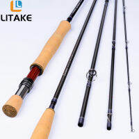 Litake แท่งคาร์บอนไฟเบอร์ก้านตกปลาแมลงวัน8wt 6wt 4ส่วนสำหรับการตกปลาน้ำจืดกลางแจ้งน้ำหนักเบาคุณภาพสูงขนาด9นิ้ว/2.7ม.