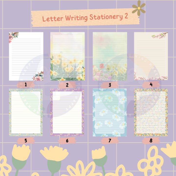 JW Letter Writing Paper Digital Download Lined Website Cherry