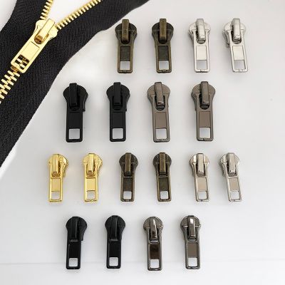 10/20pcs Meetee 3# 5# Zipper Slider for Metal Zippers Bag Purse zips Head Puller Jackets Coat Zips Repair Kit Sewing Accessories Door Hardware Locks F