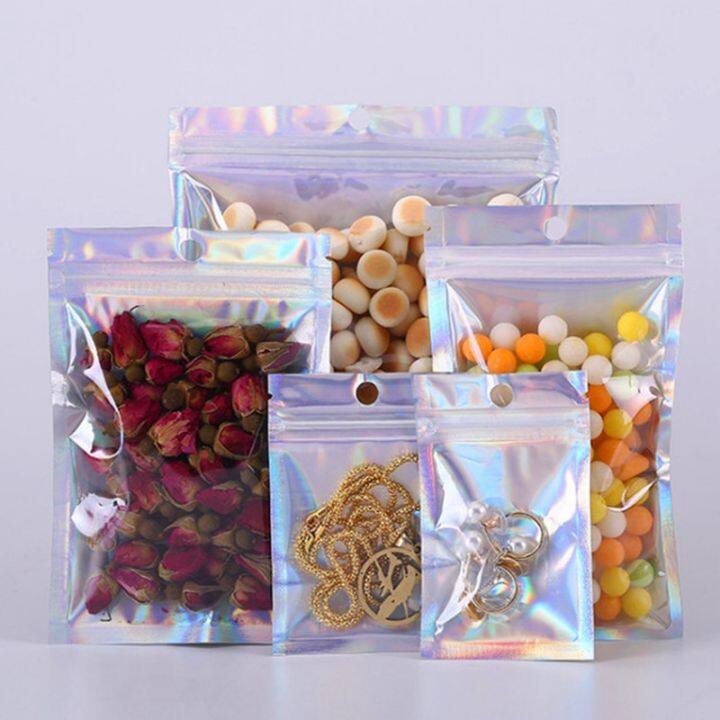 10pcs-multifunction-zip-lock-aluminum-foil-bags-pet-flat-zip-lock-cosmetic-bag-thick-aluminum-foil-zip-lock-bags-translucent-laser-zip-lock-bags-clear-bags-food-storage-bag