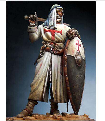 Assembly  Unpainted  Scale 1/18 90mm Knight of the Holy Sepulcher -90mm  figure