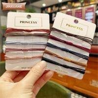 JINXUANE Random Color ของขวัญ เครื่องประดับผม ผู้หญิง 4 in 1 แหวนติดผม เชือกผูกผม ยืดหยุ่นสูง