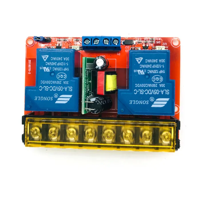 AC 100 250V 30A High Power 2 Channel Isolated Relay Board DC 5V High