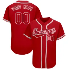 Customized Shirt Black/Red Baseball Jersey Pinstripe Custom Shirts Design  Your Own Name & Number for Men/Women/Youth