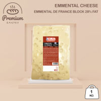 ELLE&amp;VIRE | Emmental De France Block 28% Fat - Blocks of 3/4kg