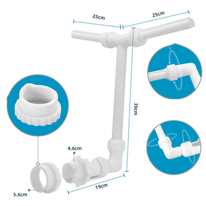 อุปกรณ์สเปรย์สระน้ำสระว่ายน้ำน้ำตกแบบหัวหยดน้ำสองหัวสำหรับกลางแจ้งและพื้นสระน้ำด้านบน