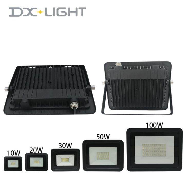 dx-light-ไฟฟลัดไลท์-led-10w-20w-30w-50w-100w-คุณภาพสูงสปอตไลท์ไฟ-led-สว่างมากโคมไฟกันน้ำ-ip68