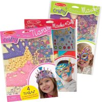 [4อันในชุด] ชุดประดิษฐ์ DIY หน้ากาก หรือ มงกุฏ 4 อัน Melissa &amp; Doug Simply Crafty Tiaras, Fancy, Hero Mask รีวิวดีใน Amazon USA หลากรุ่น 9480/9481/9477 พร้อมอุปกรณ์กว่า 100 ชิ้น