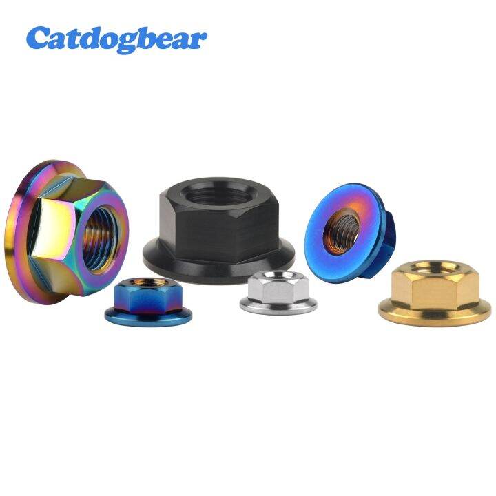 catdogbear-titanium-nut-m5-m6-m8-m10-m12-m14-m16-flange-nuts-for-bicycle-motorcycle-car