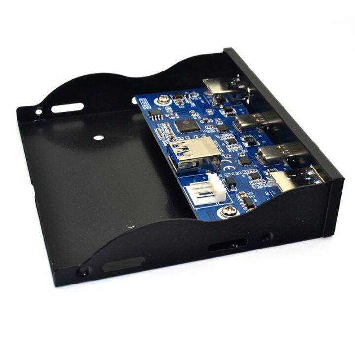 usb-hub-usb-c-hub-3-5-inch-floppy-drive-front-panel-2-port-usb-3-0-2-port-usb-3-1-type-c-20-pin-connector-for-desktop-computer