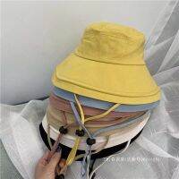 หมวกกันแดด Topi Bucket Mumot5กันยูวีสำหรับออกนอกสถานที่ฤดูร้อนหมวกฟางแบบมีโพรงหมวกกันแดดสุภาพสตรี