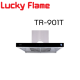 Lucky flame ลัคกีเฟลม เครื่องดูดควันพลังสูง เทอร์โบ  รุ่นTR-901T tr901t ระบบสัมผัส 1800 ลบ ม แถมท่อเฟลค 3 ม แถมช่องกันแมลงสเตนเลส 1 ชิ้น