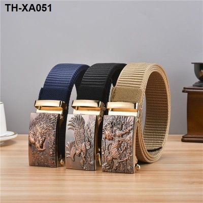 The new 2023 men belt automatic network red leather buckle bibcock male tide restoring ancient ways han edition joker