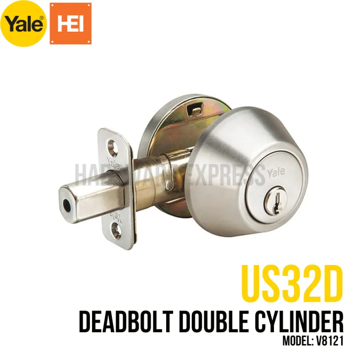 Yale Deadbolt Double Cylinder V8121 US32D Lazada PH