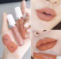 MYCA DUO SET ได้ 2 ชิ้น ลิปแมท MYCA Q1 สีนู้ดอมส้มติดน้ำตาลนิดๆ + Q6 สีส้มสด สีสวยแน่นติดทน สวยคุ้มยกเซต ไม่เลอะแมส