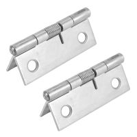 2X 2 Inch Long Stainless Steel Self Closing Corner Spring Draw Door Hinge